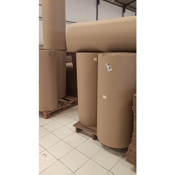 

Karton Lembaran Polos Single Face 1 ROLL Uk. Lebar 60 cm x 35 Meter