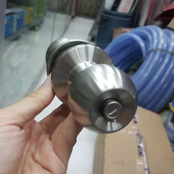 Handle kunci pintu bulat kamar mandi Yale VCA 5127 VCA5127 silver