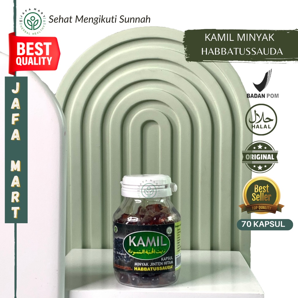 Kamil Minyak Jintan Hitam Habbatussauda Oil - Minyak Jinten Hitam 70 kapsul