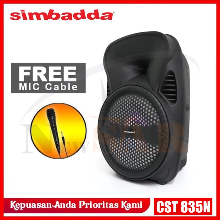 SIMBADDA CST-835N - Speaker Bluetooth Portable Karaoke 835 Outdoor