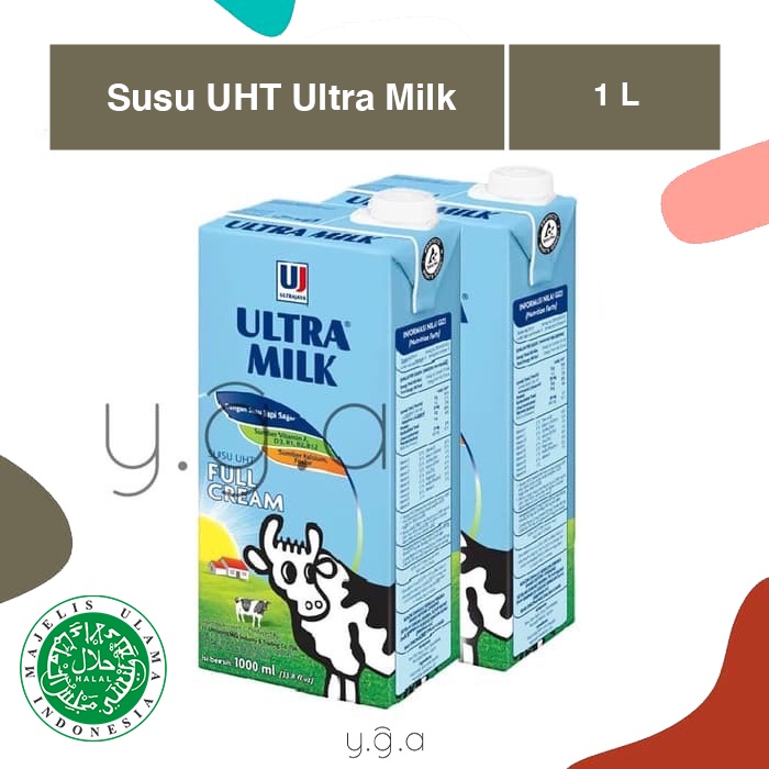 

Ultra Milk UHT Full Cream 1L / Susu Ultra UHT 1L