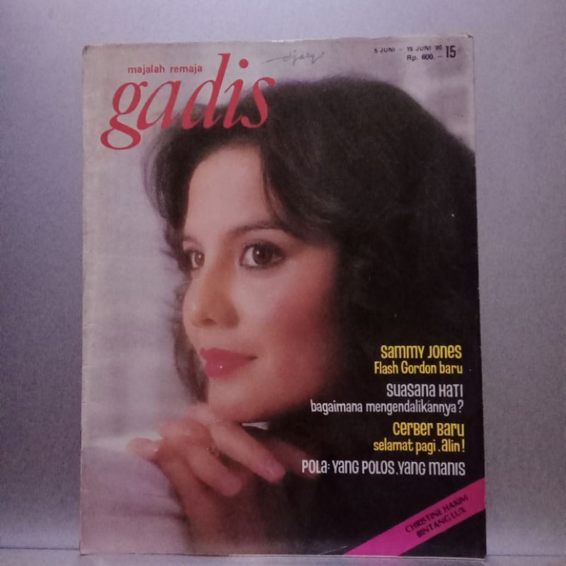 Majalah GADIS No 15 - Juni 1980 -  Cover Christine Hakim