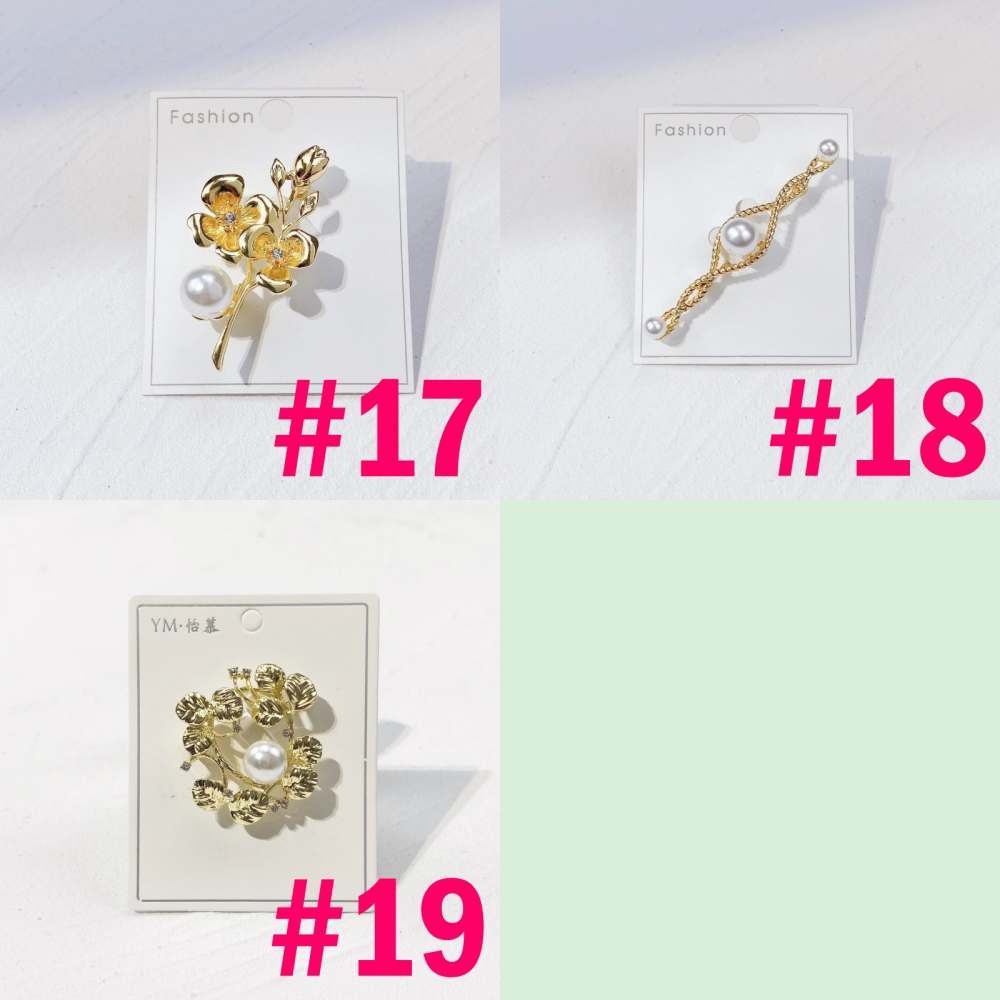 MORYMOSHI B04 Bros Jilbab Brooch Wanita peniti tuspin Aksesoris Korea Import