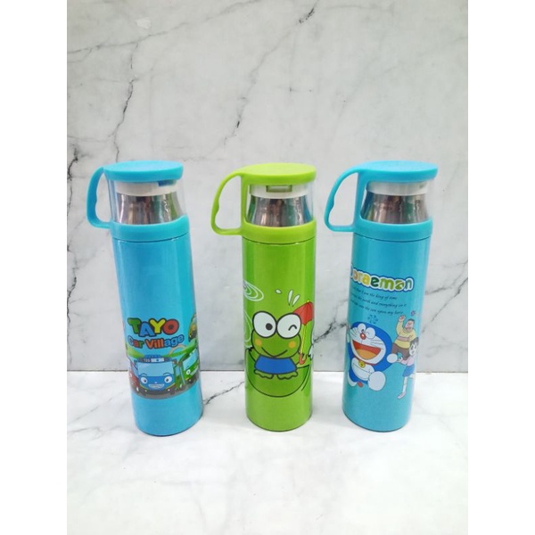 Termos Tutup Gelas Kaca Karakter