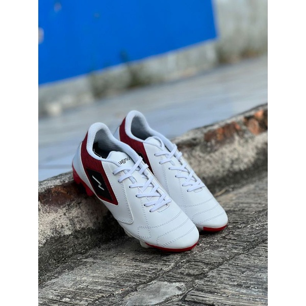 SEPATU BOLA NUGROSH REMAIN FG WHITE RED NEW