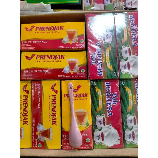 

teh prndjak dan bendera celup 1box (isi 25) saset