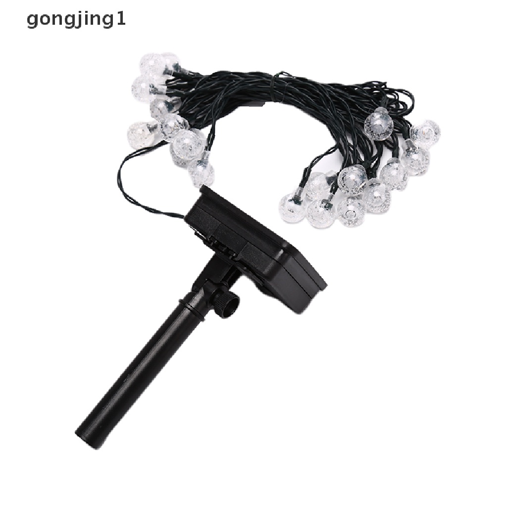 Ggg Lampu String Bohlam Led Tenaga Surya Untuk Outdoor / Halaman / Jalan