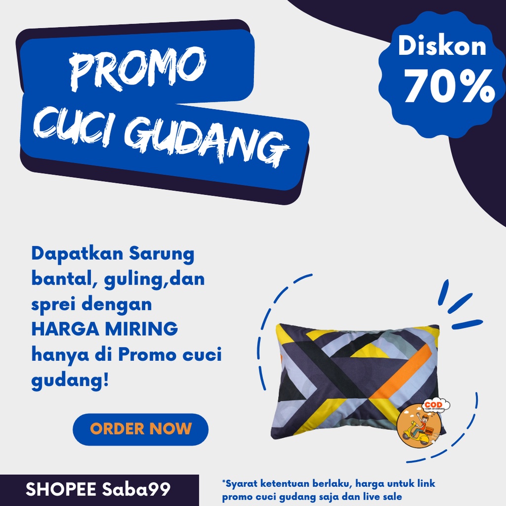 CLEAR SALE CUCI GUDANG SARUNG BANTAL DAN GULING PERCA