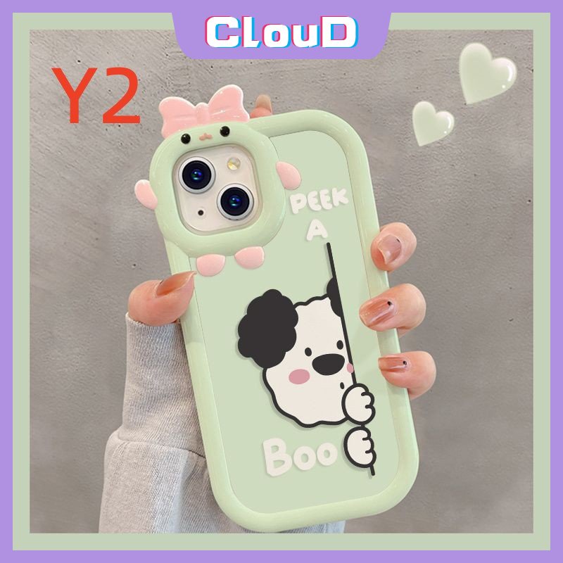 Soft Case Tpu Motif Kartun Beruang Anjing 3D Untuk iPhone 7Plus 11 13 12 14 Pro Max X XR XS Max 8 7 6s 6 14 Plus SE 2020