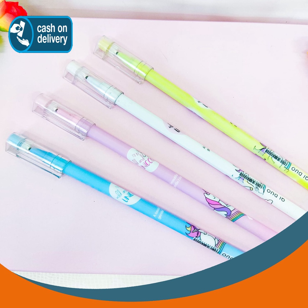 

PULPEN BISA DIHAPUS ODEMEI UNICORN PEN ALAT TULIS BOLPOIN UNIK IMUT MURAH PEN GEL KARAKTER LUCU MURAH PENA