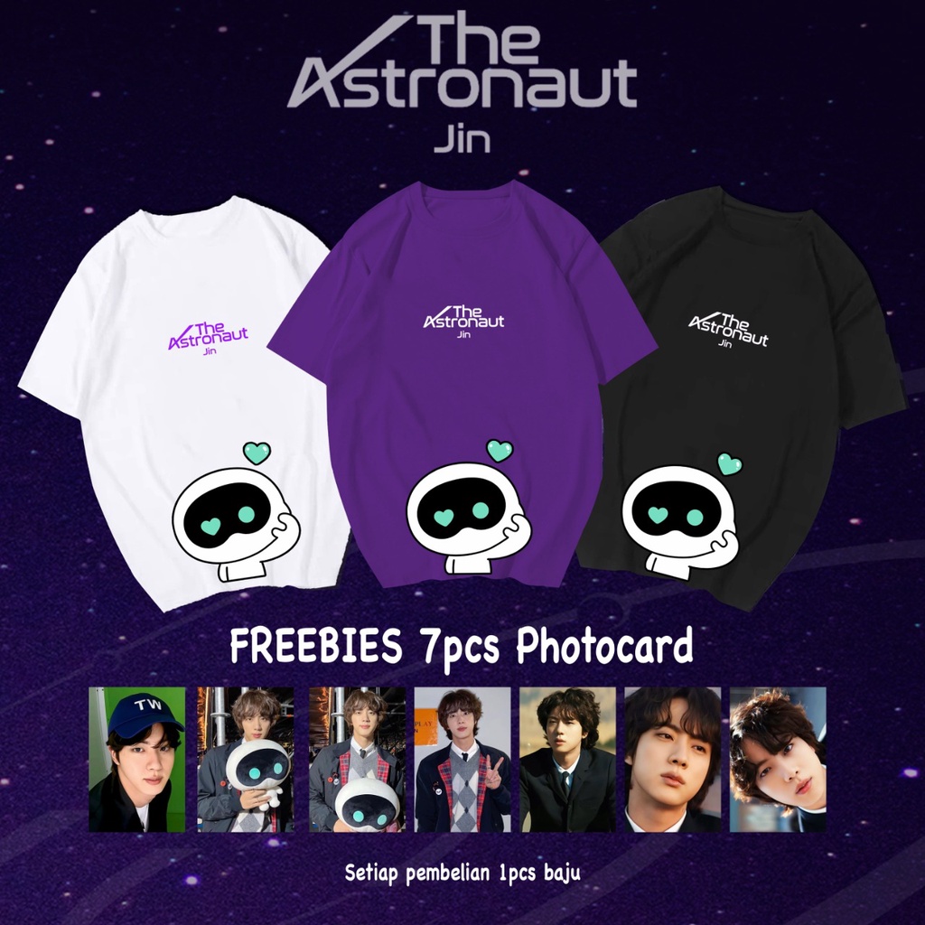 Kaos Bergambar Astro-naut Cute / T-Shirt Termurah / Oversize