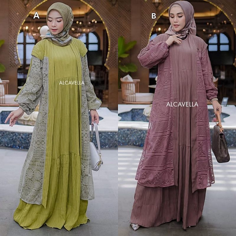 YEDDA SET BY GLAMZ (PO 8 OKTOBER) / ZARIFA DRESS PART 2 BY ALCAVELLA (PO 3 DESEMBER)