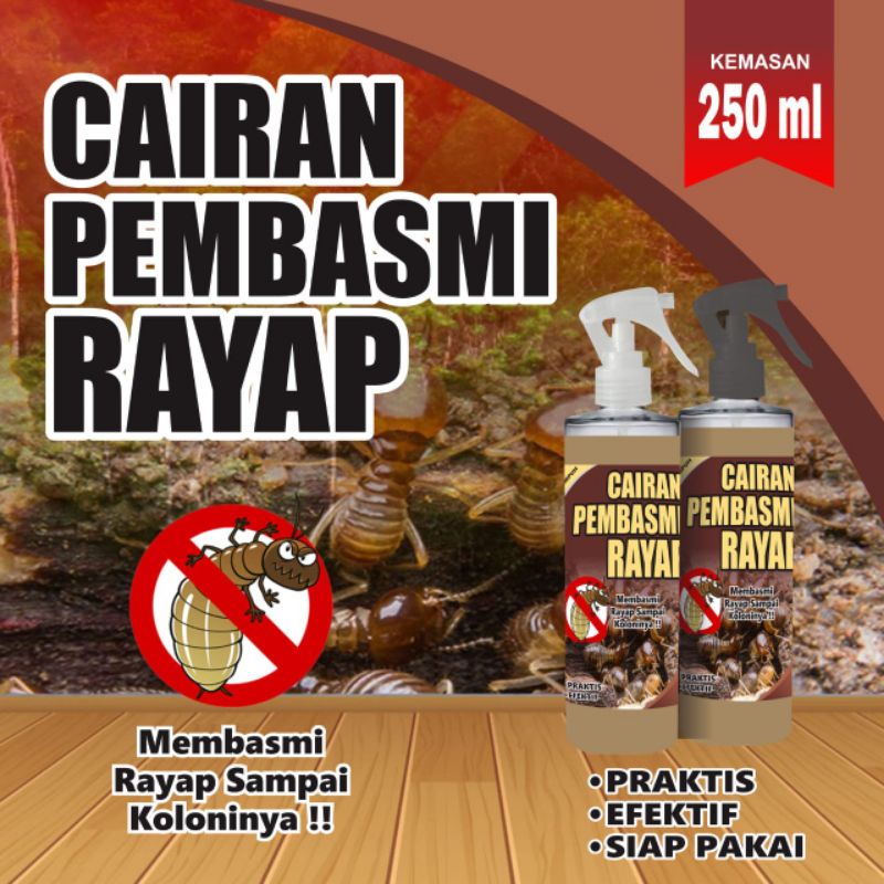 Cairan pembasmi RAYAP dan SERANGGA ampuh kemasan spray 250 ml