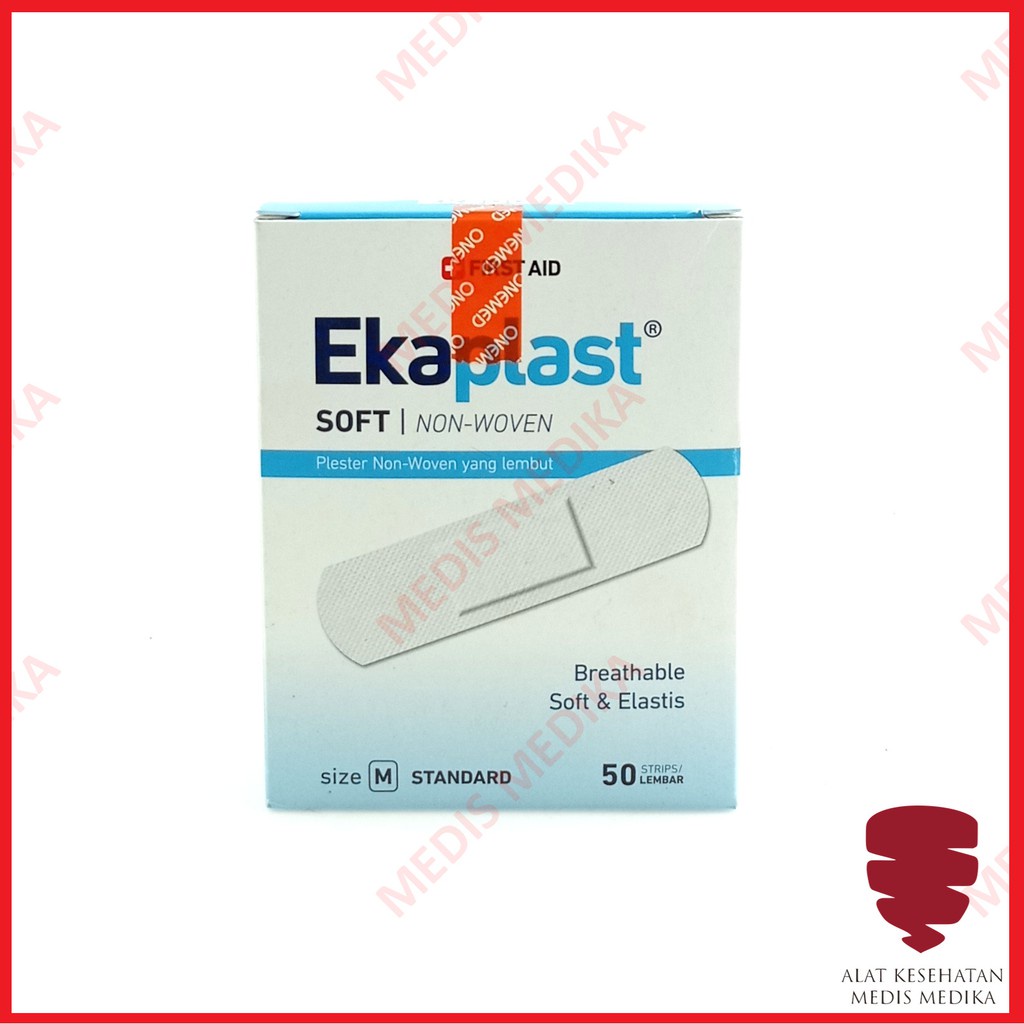 Plester Luka Ekaplast Size M Onemed p3k Plaster Lakban Non Woven 19 x 72 mm Box