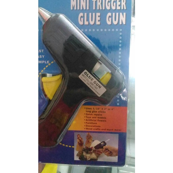 

glue gun lem tembak mini trigger edisi black hitam kualitas premium