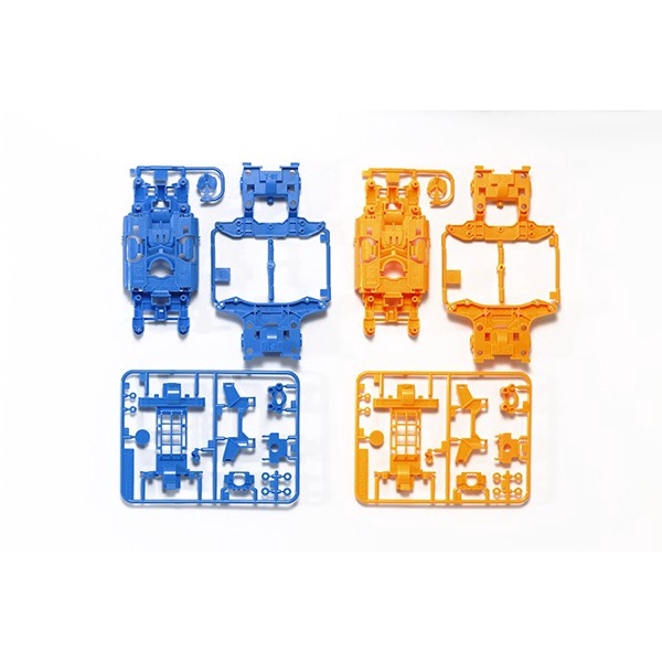 Tamiya Ms Chassis Set - Light Blue/Orange - 95386