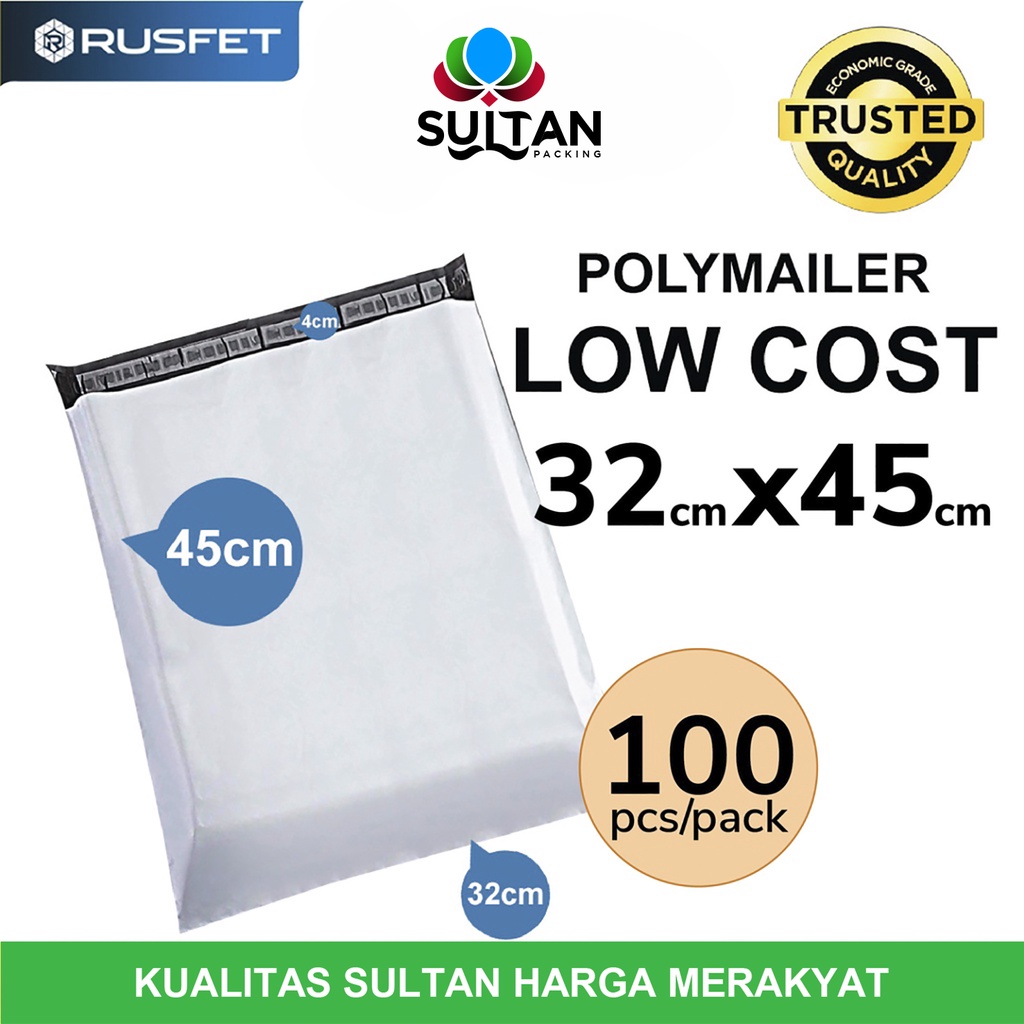 

Plastik Polymailer PACK LOW COST Amplop Polimailer PUTIH 32x45 RUSFET