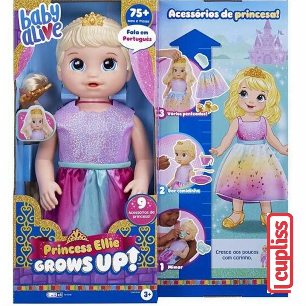 Baby Alive Princes Ellie Grows Up Boneka Tumbuh 3 in 1 Hasbro F5236