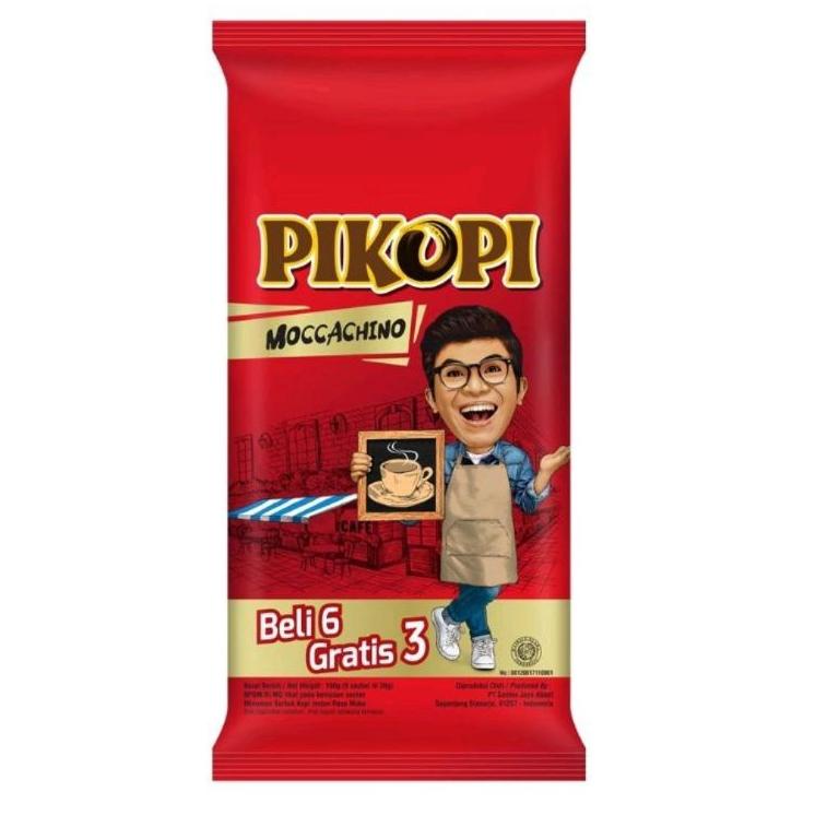 

Big Sales PIKOPI Moccachino, PIKOPI 3in1 kopimix dan pikopi gula aren isi 6 sachet gratis 3sachet (9 sachet)