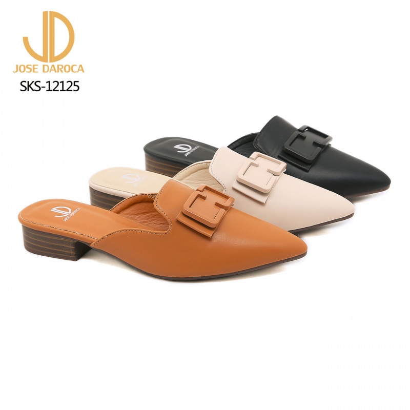 JOSE DAROCA Sepatu Wanita Mules Flat Shoes # SKS-12125# ORIGINAL