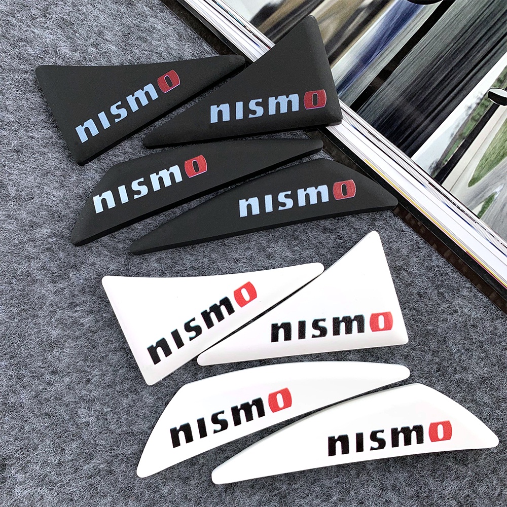 Nismo Mobil Sudut Pintu Mobil Stiker Perlindungan Stiker Anti Tabrakan Gores Silikon Karet Logo Nissan Qashqai Juke Sentra Patrol Navara X-trail Sunny LIVINA MARET