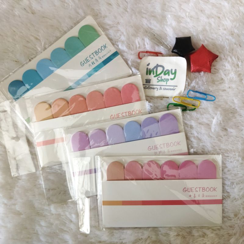 Sticky Notes Pastel 6 Warna | INDAY SHOP