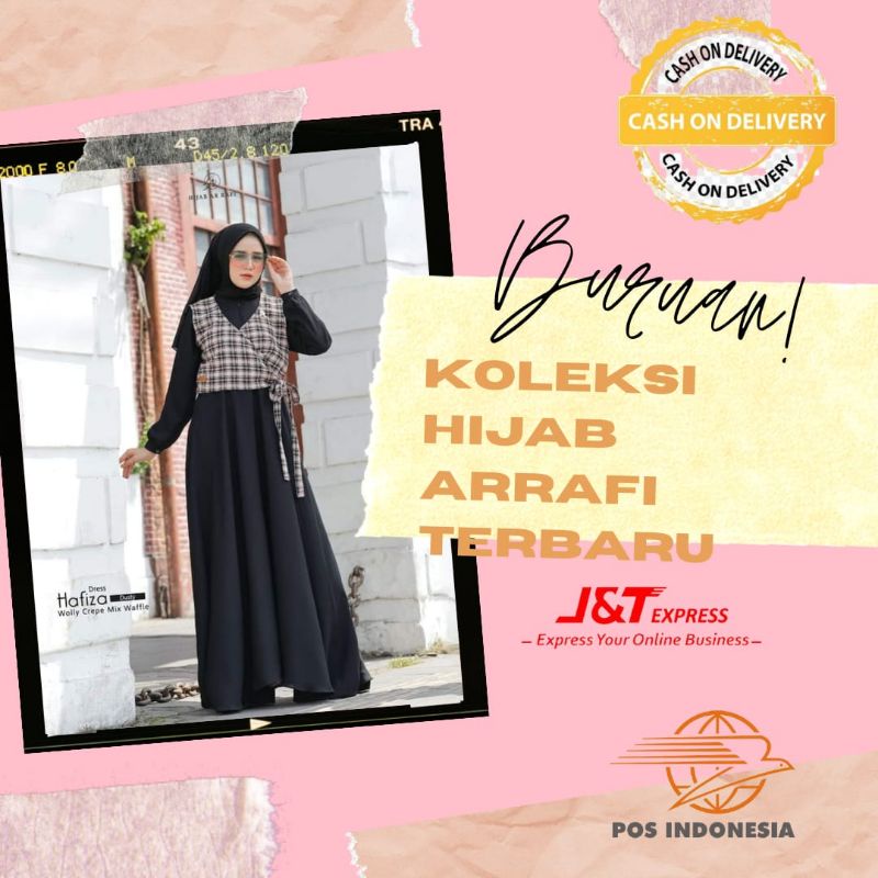 GAMIS ABAYA DRESS MUSLIMAH ARRAFI TERBARU TERLARIS TERHITS 2022 HAFIZA DRESS