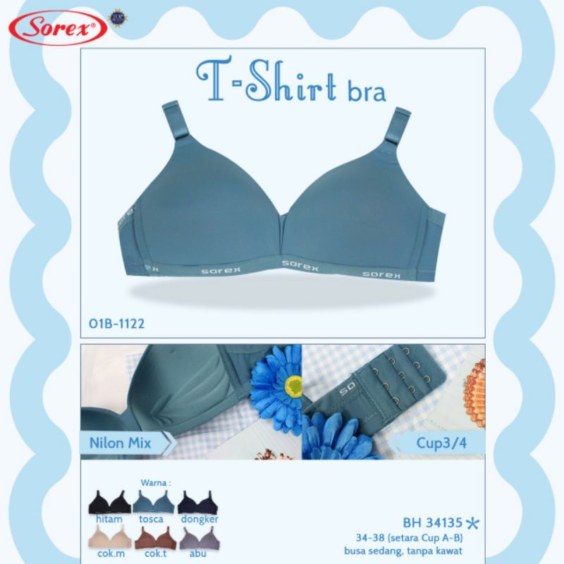 T-shirt bra -tanpa kawat -sorex 34135