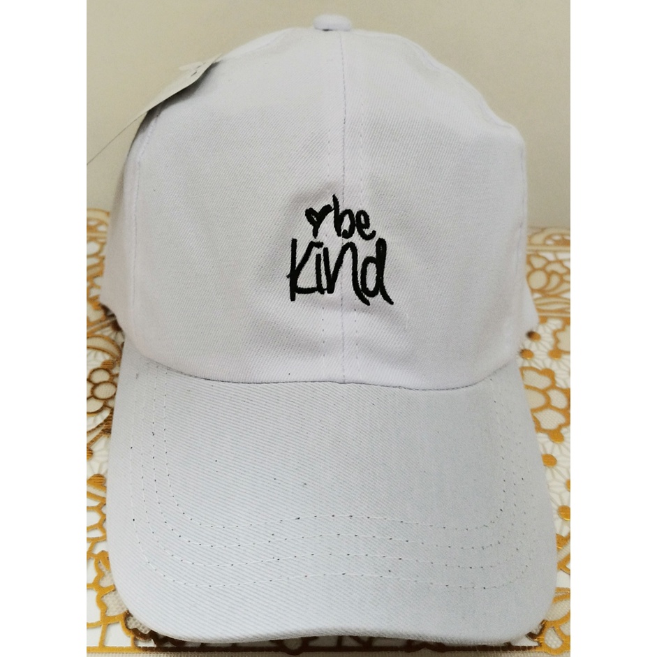 Topi Baseball Bordir Be Kind Reclusive Gaya Korea Pria Wanita Dewasa