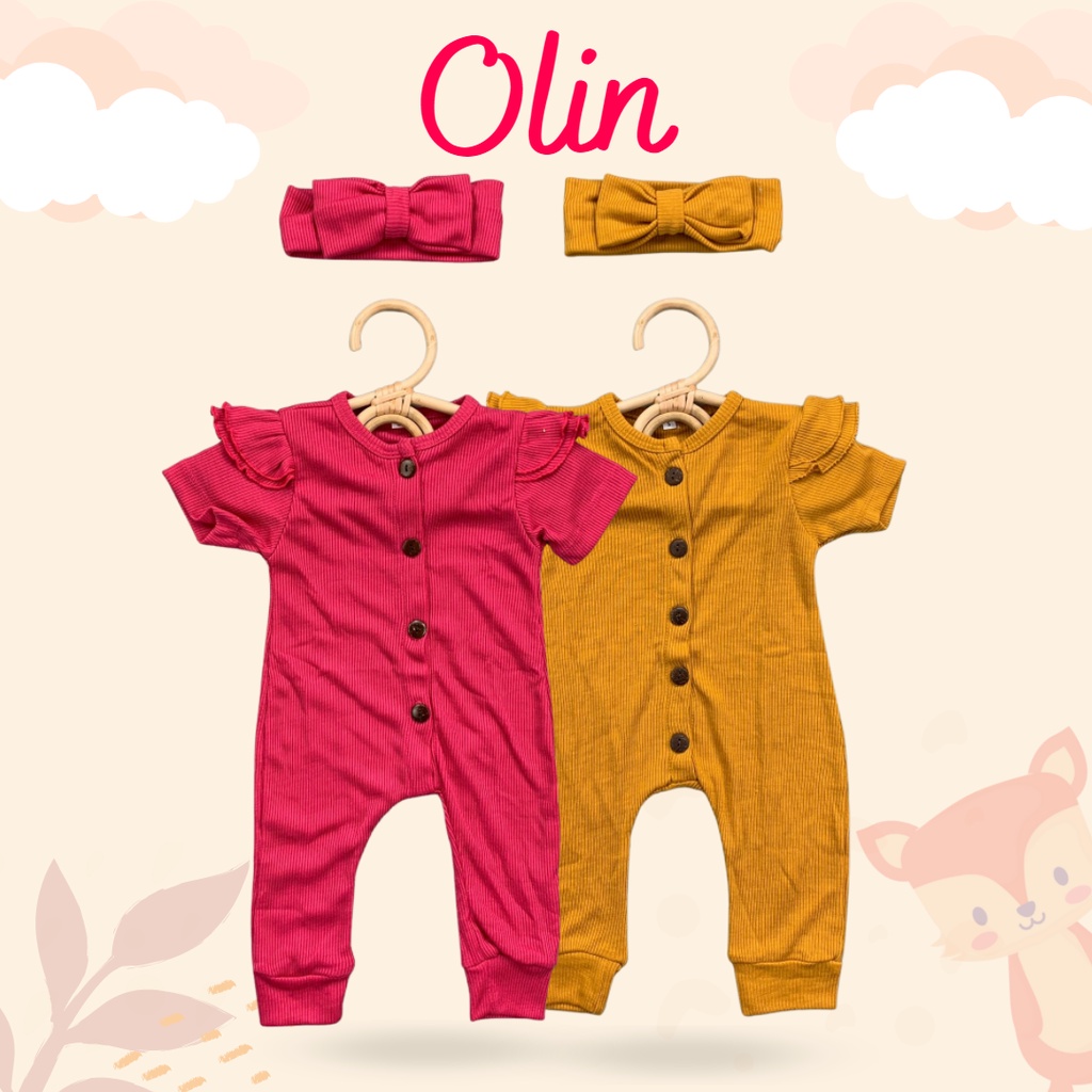 9-24BLN ROMPER BAYI OLIN JUMPER BABY SLEEPSUIT BAYI PEREMPUAN