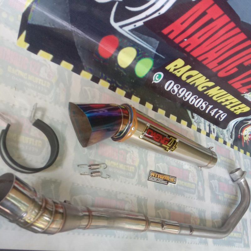 knalpot racing daeng sai 4 for Jupiter MX old/lama