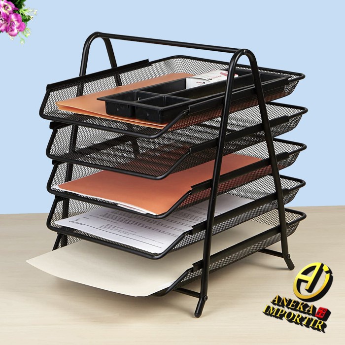 

Rak Rak Kertas Dokumen Surat 5 Susun Paper Document Letter Tray Tier