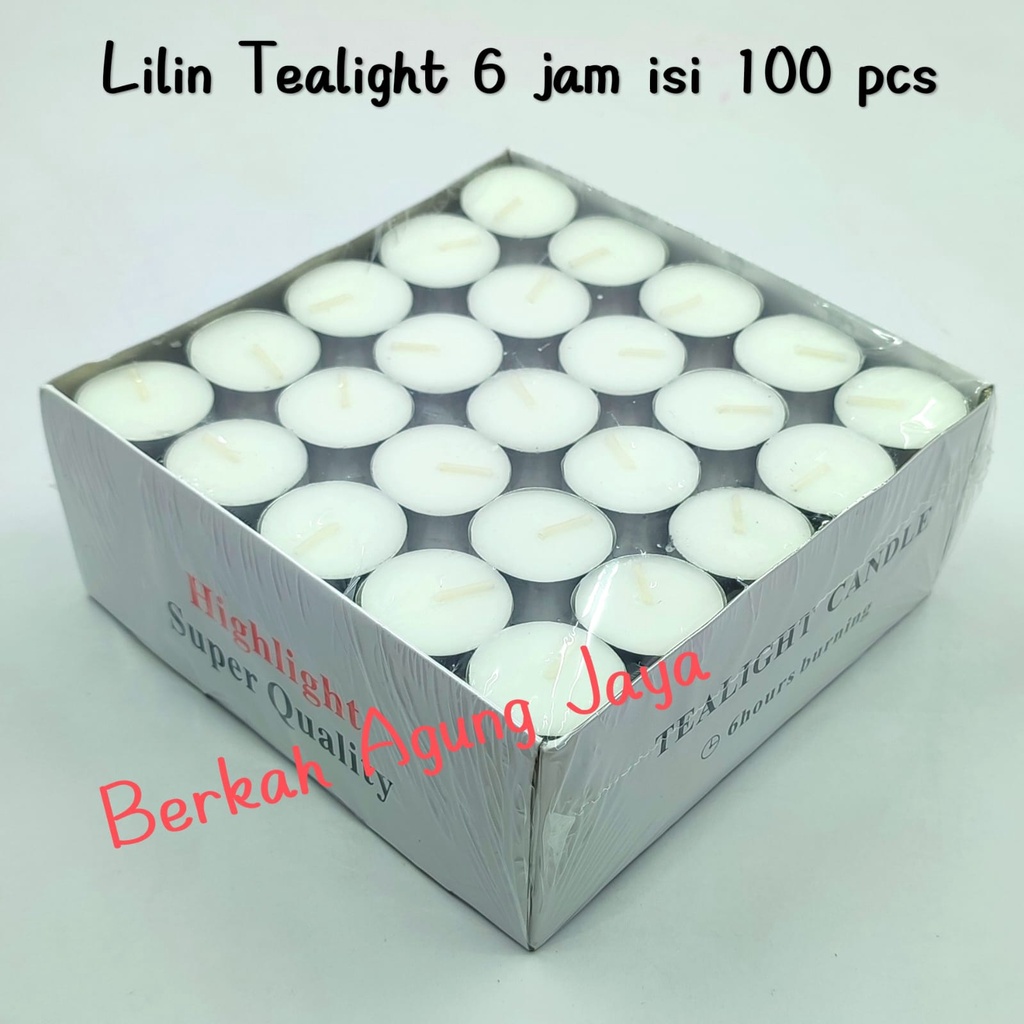 Lilin Tealight / Lilin Aromaterapi 6 jam isi 100 pcs