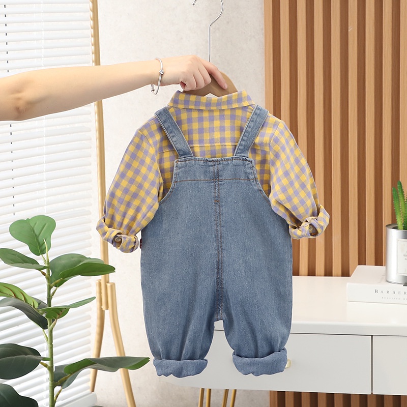 LittleAaron SET ANSOP MARC JEANS EBV Baju Anak Laki Laki Perempuan Import Model Jumpsuit Overal