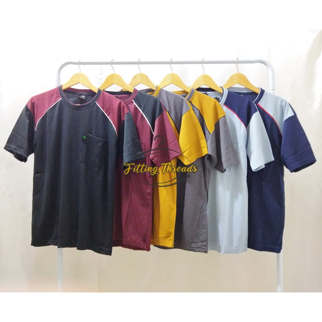 Kaos Polos Pria Dewasa / Kaos Cowok Lengan Pendek / Atasan Kaos Oblong Polos Pendek Laki Laki