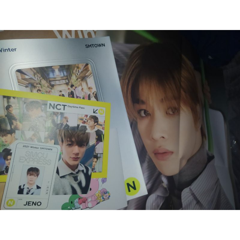 album unsealed nct SMCU (day ver.) pc jeno,passcard jeno,fp sungchan