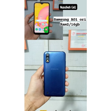 Samsung A01 seken original Muluss Ram2/16gb