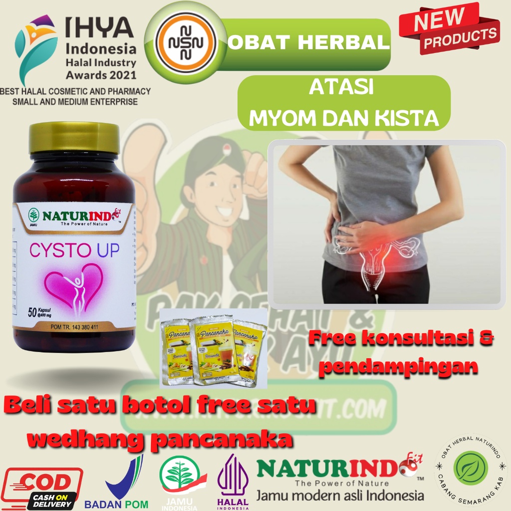 Jamu obat Myom & Kista. Mengurangi Diameter Kista.