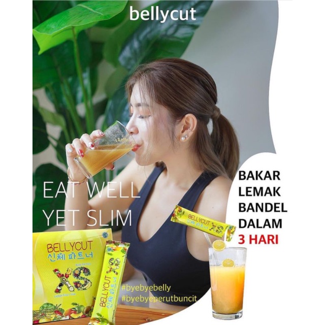 bellycut/pelangsing badan/minuman pelangsing/rasa/lemon/detox