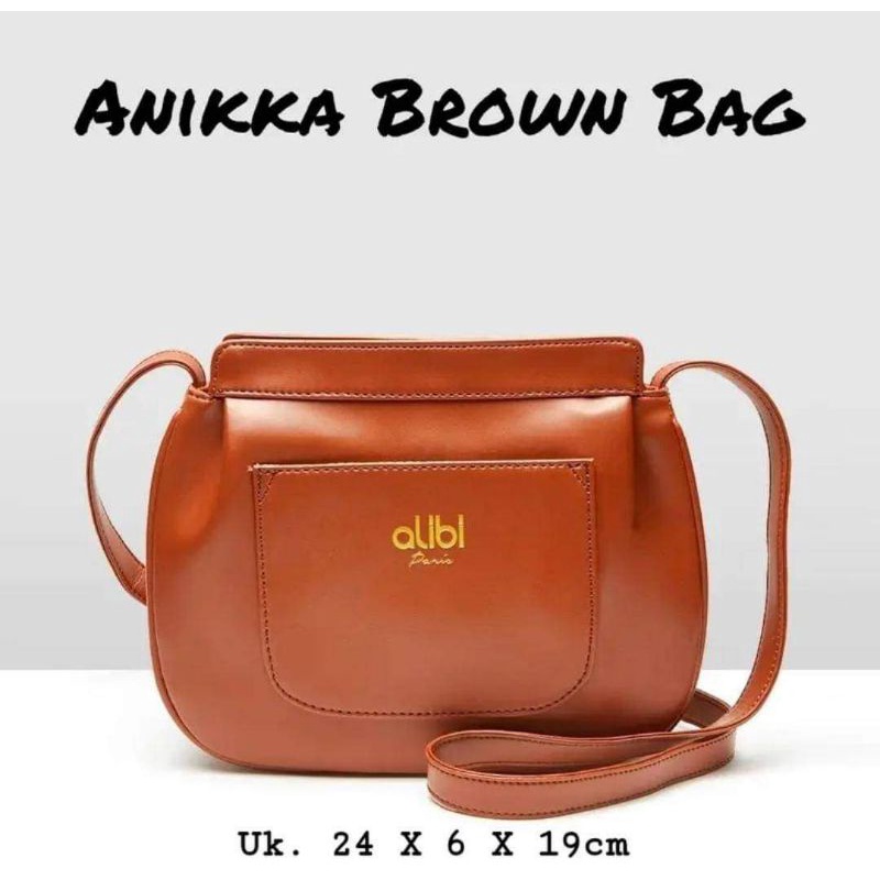 Tas Anikka Brown Alibi Paris (Tas Selempang Wanita PROMO)