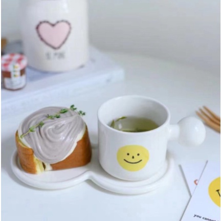 

Jual Breakfast Ceramic Set / Plate Mug Set Smile / Piring Set Gelas Korea Limited