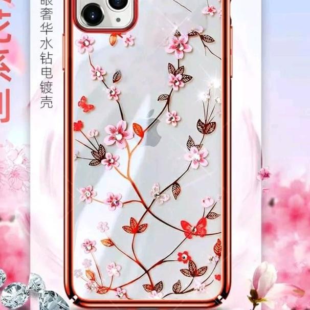 CASE IPHONE 11 / 11 PRO / 11 PRO MAX SULADA FLOWER MOTIF ORIGINAL - Hitam, IP 11