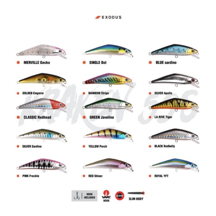 Umpan Pancing Exodus Kraken Lure Ultralight Fishing