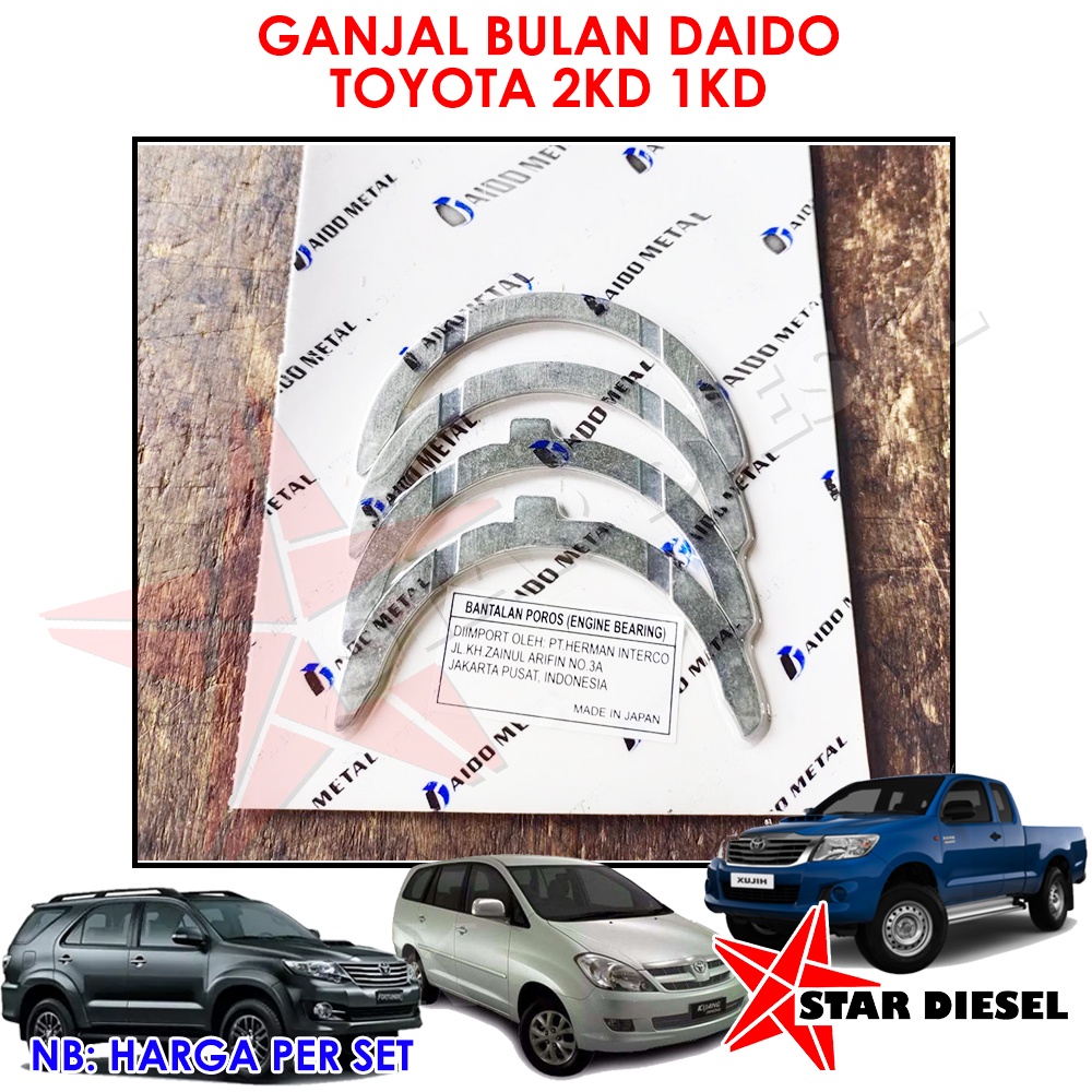 METALAN BULAN HILUX FORTUNER DIESEL METALAN SAMPING METALAN SAMPING DAIDO INNOVA DIESEL  2KD 1KD