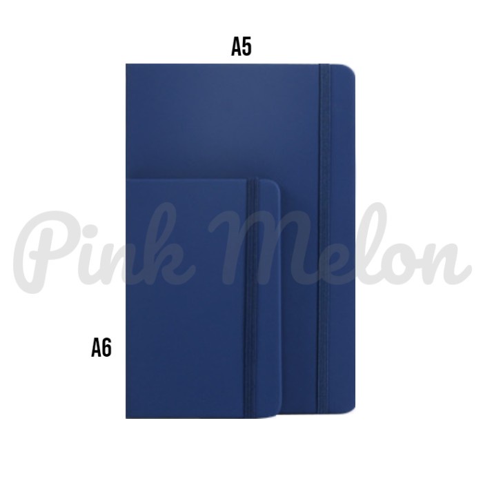 

Jurnal A5 A6 Buku Tulis Notebook Note Book Journal Pocket Hardcover Strap - A6, Blue
