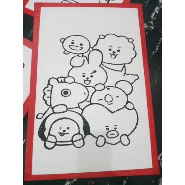 sterafom lukisan anak BTS