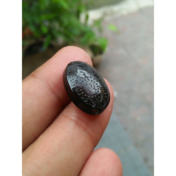 Akik Yaman Habasyi ukiran surah Al-Ikhlas