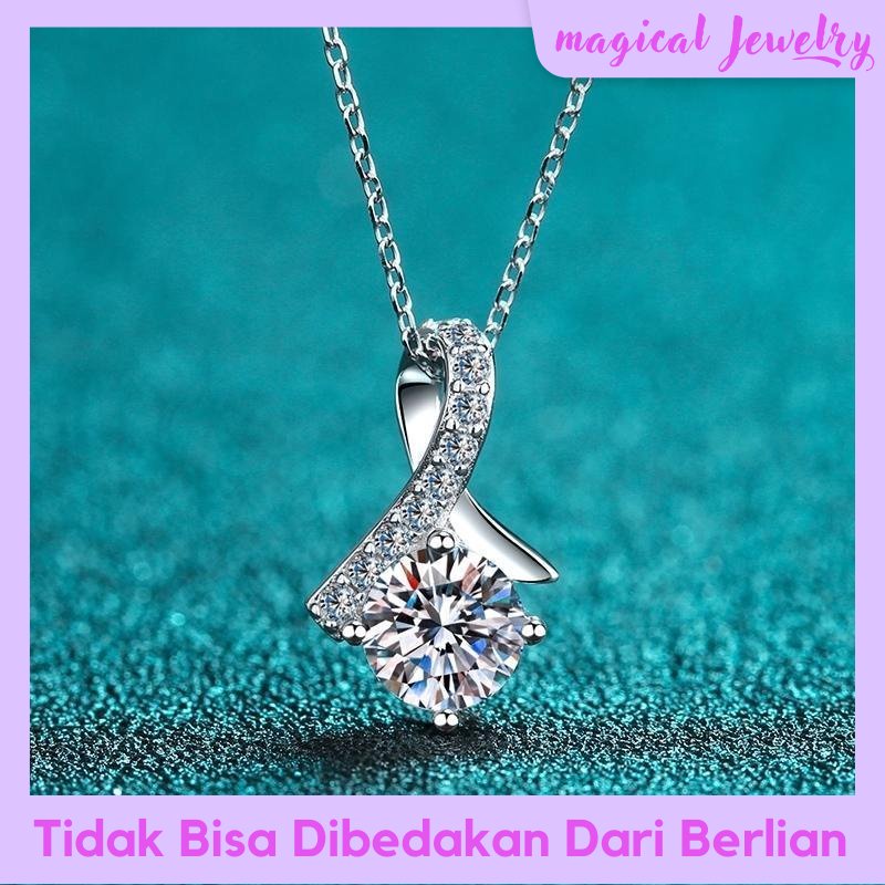 magical Jewelry Kalung Tura berlian replika / replika berlian eropa/lapis emas 18k Sterling Silver B