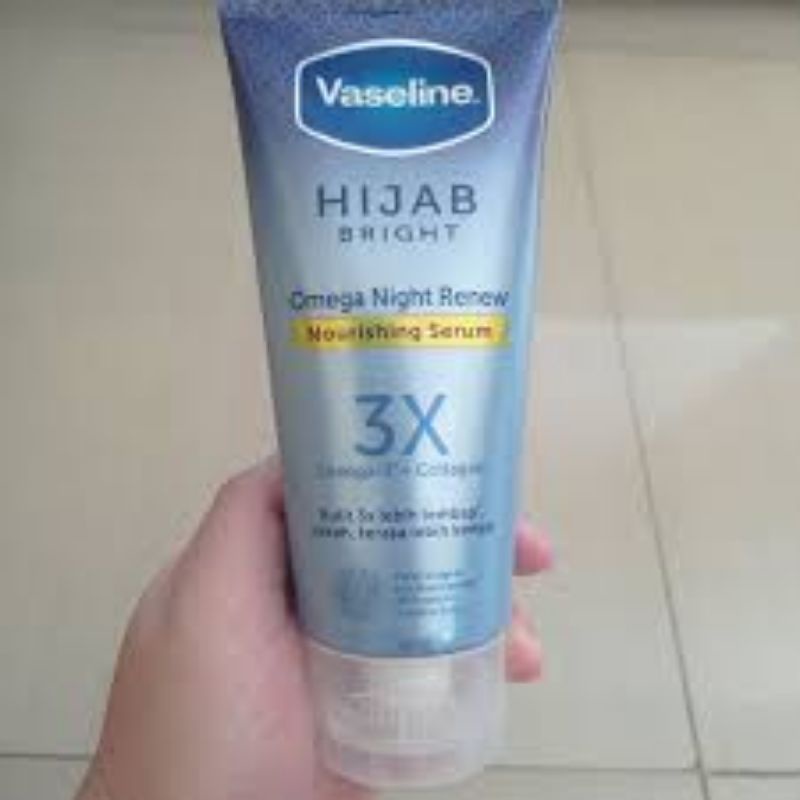 vaseline hijab bright omega night renew 180ml
