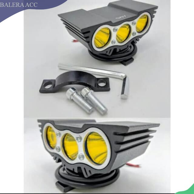 Lampu Tembak Sorot Kuning 3 mata for Nmax Aerox Lexi Adv Vario mio dll